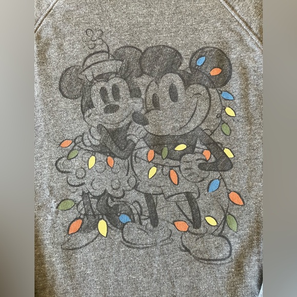Disney x American Eagle Mickey and Minnie Mouse Holiday Sweatshirt - Picture 2 of 3